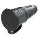 Priza monofazica PCE, industrial/schuko cu capac, antracit/negru, IP44/54, mobila, 2P+E, 16A , 2511-as