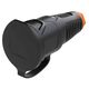 Priza monofazica PCE, industrial/schuko cu capac, negru/portocaliu, IP44/54, mobila, 2P+E, 16A , 2521-so