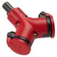 Priza/stecher combinat monofazic/schuko PCE, industrial/schuko cu capac, IP44/54, mobila, 2P+E, 16A , 25212-rc