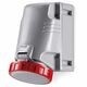 Priza trifazica Scame, IP66/IP68, aplicata, 3P+N+E, 63A , 518.6357T