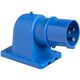 Stecher monofazic Schneider, IP44, incastrat, 2P+E, 16A , 81804