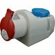 Priza combinata trifazica/schuko SEZ, IP44/54, aplicata, 3P+N+E, 32/16A , IZVZ 3253/S