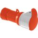 Priza trifazica Schneider, IP44, mobila, 3P+E, 32A , PKF32M434