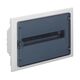Tablou electric PVC, 18 module, incastrat, Hager, IP40, cu usa mata, VF118TD