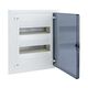 Tablou electric PVC, 24 module, 2X12, incastrat, Hager, IP40, cu usa transparenta, VF212TD