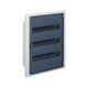 Tablou electric PVC, 54 module, 3X18, incastrat, Hager, IP40, cu usa transparenta, VF318TD