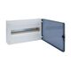 Tablou electric PVC, 18 module, aplicat, Hager, IP40, cu usa transparenta, VS118TD