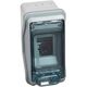Tablou electric PVC, 2 module, aplicat, cu usa transparenta, Legrand, IP65, 601932