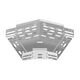 Cot 90 grade pentru jgheab metalic din tabla perforata, Baks, 300x60x1mm