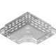 Cot 90 grade pentru jgheab metalic din tabla perforata, Baks, 100x60x1mm