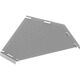 Capac cot 45 grade pentru jgheab metalic din tabla, Baks, 600x15x1mm