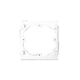 Suport pentru canal cablu PVC purtator de aparataj CanaLux, 80x80mm, alb
