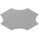 Capac derivatie ''+'' pentru jgheab metalic din tabla, Kopos, 400x15x1mm
