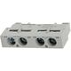 Contact auxiliar motor protector Noark, frontal, pentru 25B, 1ND+1NI, 108957