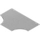 Capac derivatie ''T'' pentru jgheab metalic din tabla, Metallodomi, 600x15x1mm
