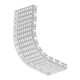 Cot ridicare/coborare pentru jgheab metalic din tabla, Metallodomi, 100x35x0.75mm