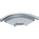 Cot 90 grade pentru jgheab metalic din tabla, Metallodomi, 200x110x0.75mm