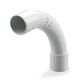 Cot 90 grade tub PP Scame, nemufate, 25mm, gri