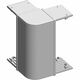 Cot 90 grade pentru canal cablu PVC TEM, 165x65mm, argintiu