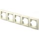 Rama decorativa aparataj unitar TEM, orizontala, 5 posturi, fildes, Ekonomik, OE50IW