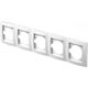 Rama decorativa aparataj unitar TEM, orizontala, 5 posturi, alb, Ekonomik, OE50PW