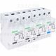 Descarcator la supratensiune Tracon, 3+1, compact cu semnalizare, 4P, tip B+C, 385VAC, ESPD1+2-50-4P