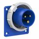 Stecher monofazic PCE, IP67, aplicat, 2P+E, 16A , 6132-6