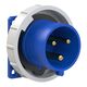 Stecher monofazic PCE, IP67, aplicat, 2P+E, 32A , 6232-6
