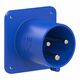 Stecher monofazic PCE, IP44, aplicat, 2P+E, 63A , 6331-6k