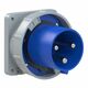 Stecher monofazic PCE, IP67, aplicat, 2P+E, 125A , 643-6