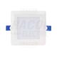 Spot LED, tip panel, incastrat, patrat, alb, 6W, 4000K, IP20, DLNS, Tracon