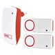 Sonerie wireless, 1 post, 82dB, rosu/alb, Emos, P5750.2T