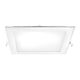 Spot LED, tip panel, incastrat, patrat, alb, 18W, 3000K, IP20, Braytron
