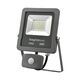 Proiector LED cu senzor de miscare, 120 grade, gri, 30W, 3000K, IP44, Flood, Braytron
