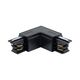 Element de conectare pentru sina, tip "L", negru, 4 fire, Braytron