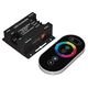 Dimmer pentru banda LED, negru, 288W/576W, TOUCH cu telecomanda (RF), 12-24VDC, Lumen