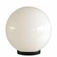 Glob cu soclu, E27, alb laptos, 250mm, IP65, Lumen