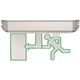 Corp de iluminat de emergenta LED, 3W, suspendat, doua fete, Exit stanga, 3 ore, IP20, ATRA, 3114.4