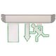 Corp de iluminat de emergenta LED, 3W, suspendat, doua fete, Exit inapoi, 3 ore, IP20, ATRA, 5113.4