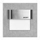Spot LED, patrat, argintiu, 0.8W, 10VDC, incastrat trepte/perete, albastra, IP66, MH, Skoff