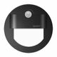 Spot LED cu senzor de miscare, rotund, negru, 1W, 10VDC, incastrat trepte/perete, 6000K, IP20, MJ, Skoff