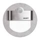 Spot LED cu senzor de miscare, rotund, argintiu, 1W, 10VDC, incastrat trepte/perete, 3000K, IP20, MJ, Skoff