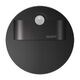 Spot LED cu senzor de miscare, rotund, negru, 1.0W, 10VDC, incastrat trepte/perete, 3000K, IP20, MK, Skoff