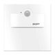 Spot LED cu senzor de miscare, patrat, alb, 1.0W, 10VDC, incastrat trepte/perete, 6000K, IP20, MK, Skoff