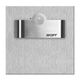 Spot LED cu senzor de miscare, patrat, argintiu, 1.0W, 10VDC, incastrat trepte/perete, 6000K, IP20, MK, Skoff