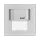 Spot LED, patrat, argintiu, 0.4W, 10VDC, incastrat trepte/perete, 4000K, IP20, ML, Skoff