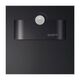 Spot LED cu senzor de miscare, patrat, negru, 2.4W, 230VAC, incastrat trepte/perete, 3000K, IP20, MN, Skoff