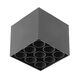 Spot LED, fix, tip plafoniera, rectangular, negru, 20W, aplicat, 4000K, IP20, GTV
