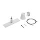 Element de suspendare pentru sina, aplicat, alb, 53x31mm, IP20, GTV