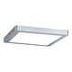 Spot LED, dimabil, tip panel, aplicat, patrat, crom mat, 20W, 2700K, IP40, Paulmann